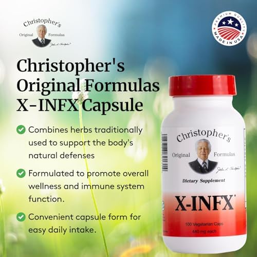 Fórmula X-INFX de Christopher's Original Formulas, Soporte Inmunológico Natural, 100 Cápsulas - imagen 4