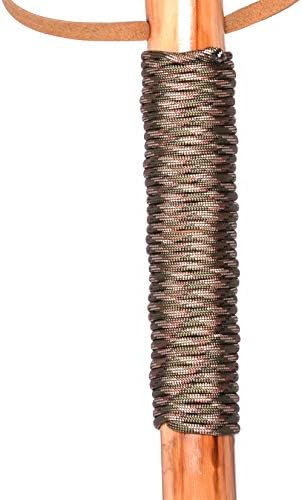 Bastón de Senderismo FOREST PILOT de Madera de Pino Natural con Cordón de Paracaídas (Color Natural, 48 Pulgadas, 1 Pieza) - imagen 4