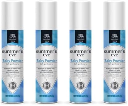 Spray Desodorante Intimo Fresco Summer’s Eve Baby Powder, 2 oz (Paquete de 4), Sin Talco, pH Balanceado, Ideal para Piel Sensible - imagen 1