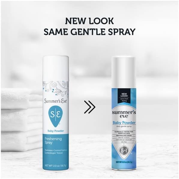 Spray Desodorante Intimo Fresco Summer’s Eve Baby Powder, 2 oz (Paquete de 4), Sin Talco, pH Balanceado, Ideal para Piel Sensible - imagen 4