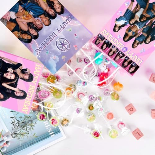 Xituodai 16 Piezas Decoraciones de Cumpleaños Bolsas de Regalo Doble Cara Tema Cantante Coloridas Bolsas de Papel con Asa para Fiesta de Cumpleaños - imagen 8