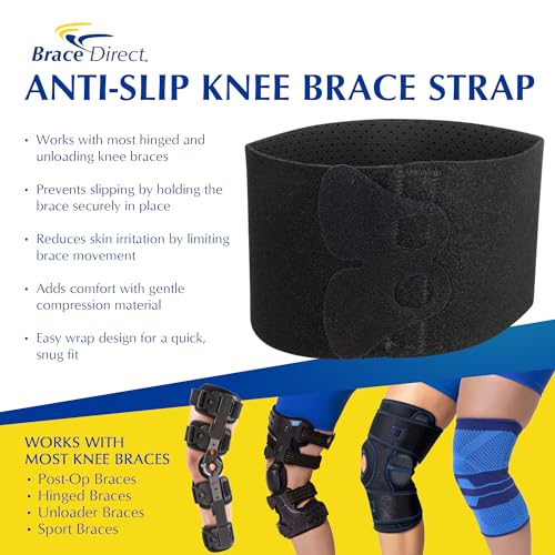 Faja Antideslizante para Rodilla Brace Direct L2397 – Ajustable para Prevención de Deslizamientos y Protección contra Rozaduras – Mejora Universal - imagen 2