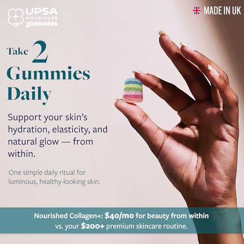 Upsa Colágeno Nutritivo Skin Glow 30 Gomas – Complejo de Membrana de Huevo Ovoderm® con Vitamina C, Niacinamida y Zinc – Piel Elástica – Sin Azúcar y - imagen 6