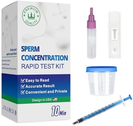Kit de Prueba de Fertilidad en Casa para Hombres - Conveniente y Privado, Muestra de Bajo Conteo de Espermatozoides, Sistema de Pruebas de Fertilidad - imagen 1