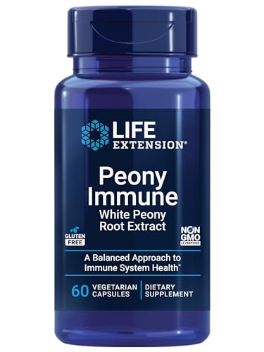 Life Extension Peonía Inmune, Raíz de Peonía Blanca, Apoyo a la Salud Inmunológica, Sin Gluten, No OGM, Vegetariano, 60 Cápsulas - imagen 5