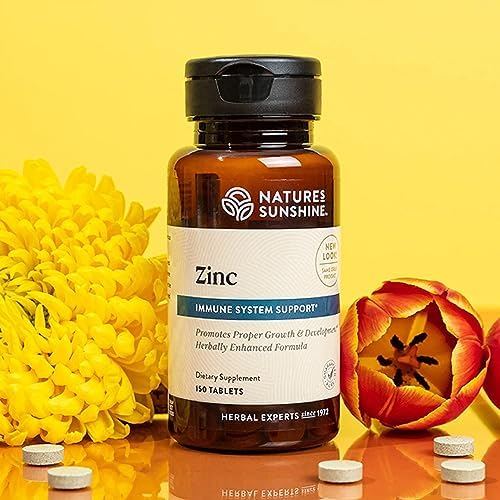 Zinc 25mg de Nature's Sunshine, 150 tabletas | Fortalece el sistema inmunológico con 167% del valor diario de zinc - imagen 2