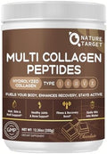NATURE TARGET Colágeno Multi Péptidos de Chocolate – Polvo de Colágeno para Mujeres con Vitamina C y Creatina, Apoya Piel, Cabello, Uñas y - imagen 1