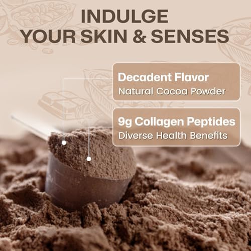 NATURE TARGET Colágeno Multi Péptidos de Chocolate – Polvo de Colágeno para Mujeres con Vitamina C y Creatina, Apoya Piel, Cabello, Uñas y - imagen 7