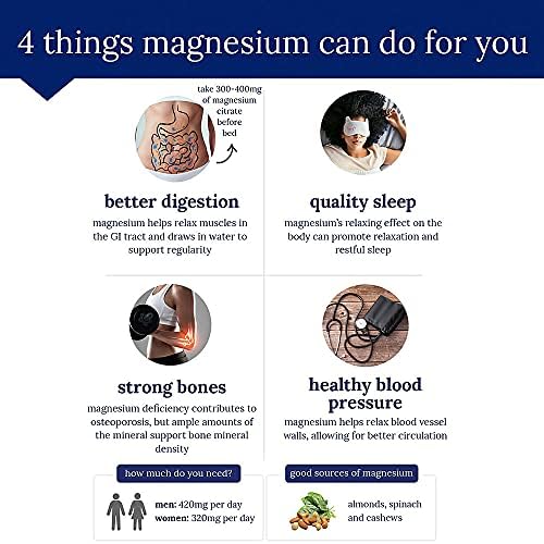 Suplemento de Óxido de Magnesio 400 mg de The Vitamin Shoppe, 200 Cápsulas, Apoyo para Relajación Muscular, Salud Ósea y Energía, Libre de Gluten y - imagen 4