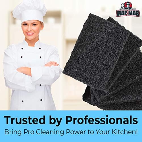 Paquete de 5 Estropajos para Limpiar Plancha de Grado Restaurantero. Ideal para Parrillas de Metal, Cocinas de Hierro Fundido y Acero Inoxidable. - imagen 4
