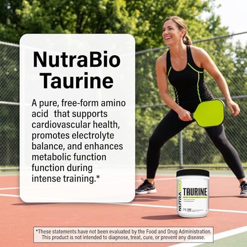 NutraBio Taurina en Polvo 500g | Suplemento de Aminoácido L-Taurina Pura | Apoya la Salud Celular, Energía y Bienestar | No GMO, Grado USP - imagen 5