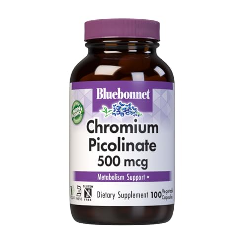 Chromium Picolinate de BlueBonnet Nutrition, Libre de Soja, Gluten y Lácteos, No GMO, Certificado Kosher, Vegano, 500 mcg, 100 Cápsulas - imagen 6