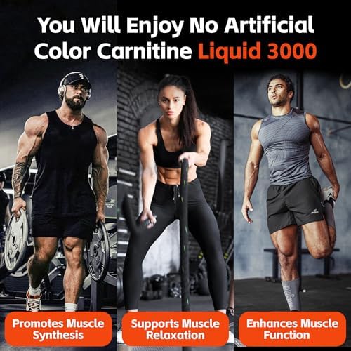 Suplemento Líquido de L-Carnitina 3000 mg con BCAA, Aumenta Energía y Soporte Muscular, Fórmula Eficiente con Acetil, Sabor Gummy Ácido - imagen 6