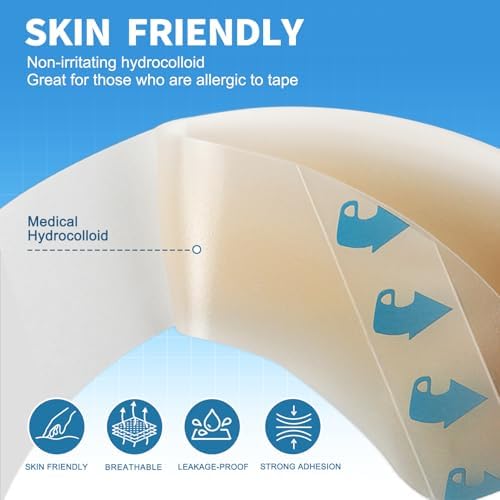 30 Piezas de Suministros para Ostomía, Tiras Adhesivas Elásticas para Barrera, Cinta para Bolsas de Colostomía y Ileostomía, Ideal para Estomas - imagen 3