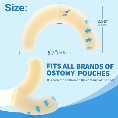 30 Piezas de Suministros para Ostomía, Tiras Adhesivas Elásticas para Barrera, Cinta para Bolsas de Colostomía y Ileostomía, Ideal para Estomas - imagen 4