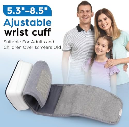 Monitor de Presión Arterial en Muñeca LotFancy para Uso en Casa, Automático, Ajustable 5.3”-8.5”, Pantalla LCD, 120 Memorias, 2 Usuarios, con Estuche - imagen 5