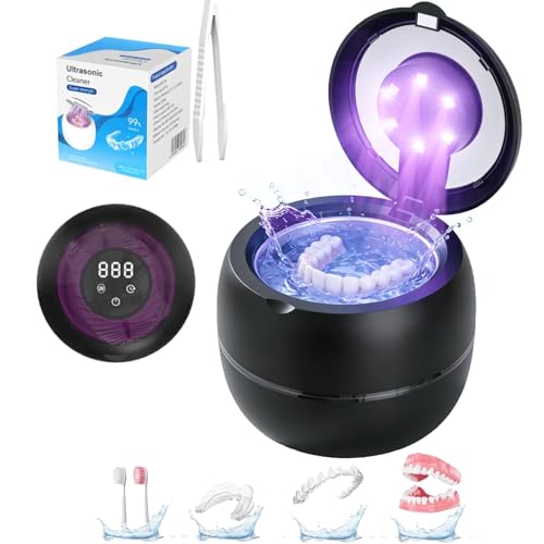 Limpiador Ultrasónico de Retenedores 2026 Mejorado, Baño Dental Inalámbrico 45kHz con Batería de 1800mAh, 4 Temporizadores y Tanque de Acero - imagen 1