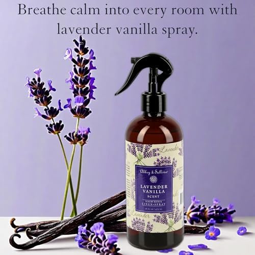 Spray de Lino Abbey & Sullivan, Lavanda y Vainilla, Ambientador y Eliminador de Olores, Paquete de 2, 16 oz - imagen 2