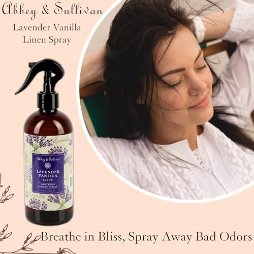 Spray de Lino Abbey & Sullivan, Lavanda y Vainilla, Ambientador y Eliminador de Olores, Paquete de 2, 16 oz - imagen 4
