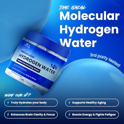 Tabletas de Agua Hidrogenada PHM para Beber - H2 Molecular Tabs | Suplemento de Magnesio y Electrolitos para Hidratación, Energía y Envejecimiento - imagen 3