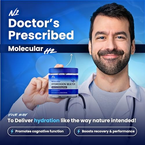 Tabletas de Agua Hidrogenada PHM para Beber - H2 Molecular Tabs | Suplemento de Magnesio y Electrolitos para Hidratación, Energía y Envejecimiento - imagen 5