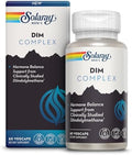 Suplemento DIM para Hombres SOLARAY - DIM 200mg para el Equilibrio Hormonal - Con Zinc y Quercetina - Vegano, Sin Gluten, 30 Porciones, 60 VegCaps - imagen 1