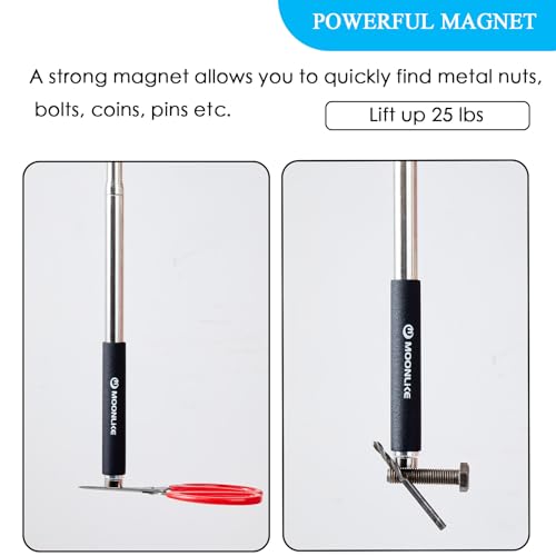 Herramienta de Alcance Telescópica Moonlike de 10 ft con Gancho Magnético, Varilla de Agarre para Recoger y Empujar - imagen 4