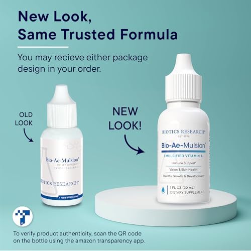 Biotics Research Bio Ae Mulsion IU - Vitamina A Emulsionada para Mejor Absorción, Respuesta Inmunológica y Salud Visual, 1 Onza Líquida - imagen 4