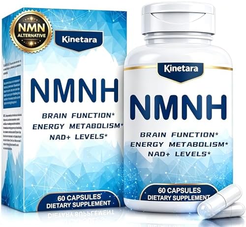 Kinetara NMNH - Suplemento de NMN, NAD+ con Dihidronicotinamida Mononucleótido para Salud Celular, Envejecimiento Saludable y Energía Sostenida, 60 - imagen 1