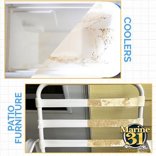 Gel Removedor de Manchas de Moho Marine 31 | Fórmula Espesa para Barcos, Hogar y Patio | Elimina Manchas de Baños y Duchas | Limpiador Efectivo | - imagen 6