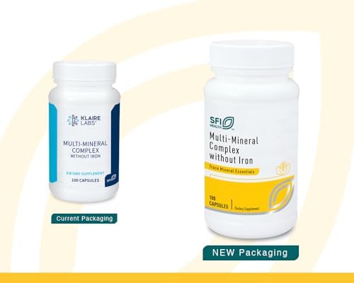 Klaire Labs SFI Health Complejo Multi-Minera Sin Hierro - Mezcla Esencial de Minerales Traza con Cobre y Zinc, Sin Hierro (100 Cápsulas) - imagen 2
