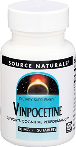 Tabletas de Vinpocetina Source Naturals, Apoya el Rendimiento Cognitivo*, 10 mg - 120 Tabletas - imagen 1