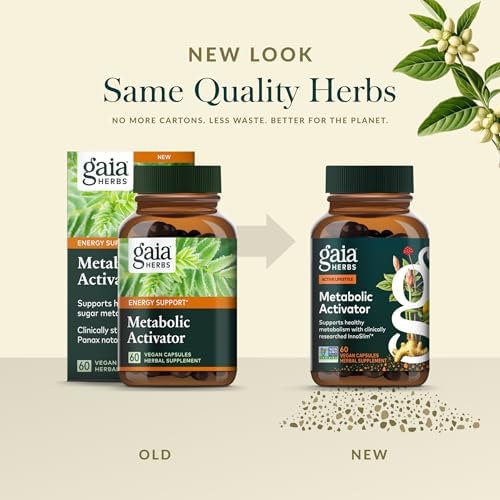 Gaia Herbs Activador Metabólico - Soporte para la Vía AMPK con Ingredientes Clínicamente Investigados - 60 Cápsulas Veganas (60 Porciones) - imagen 6