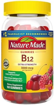 Gomitas de B12 Extra Fuertes Nature Made 3000 MCG por 2 Gomitas (160 Unidades) - imagen 1