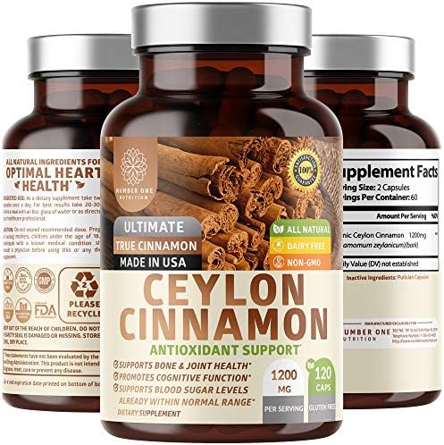 N1N Canela de Ceilán Premium 1200mg [100% Orgánica] Suplemento Natural para Apoyar Circulación Saludable, Función Cerebral y Articular, 120 Cápsulas - imagen 1