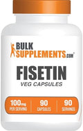 Cápsulas de Fisetina BulkSupplements.com - 100mg de Fisetina, Suplemento Antioxidante, Vegano y Sin Gluten, 1 Cápsula por Porción, 90 Cápsulas Veganas - imagen 1
