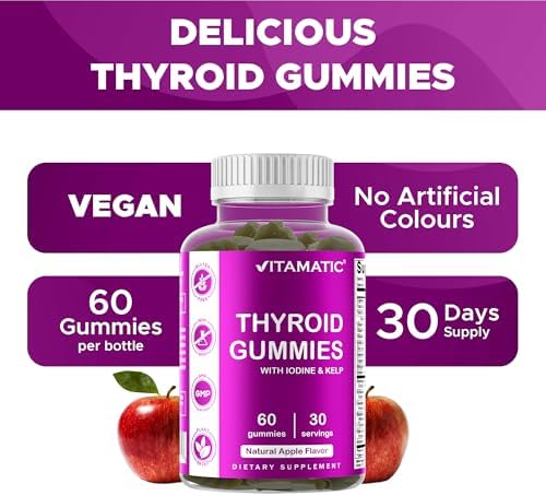 Vitamatic 2 Paquetes de Gomas Veganas para Apoyo a la Tiroides con Yodo y Kelp – 60 Unidades – Aumenta Energía y Metabolismo - imagen 4
