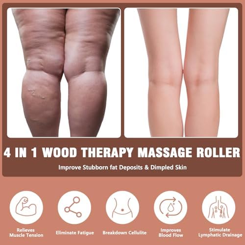Herramientas de Masaje KintKita para Terapia de Madera 3 en 1, Masajeador de Drenaje Linfático, Esculpe el Cuerpo, Alivio Muscular y Anticelulitis - imagen 5