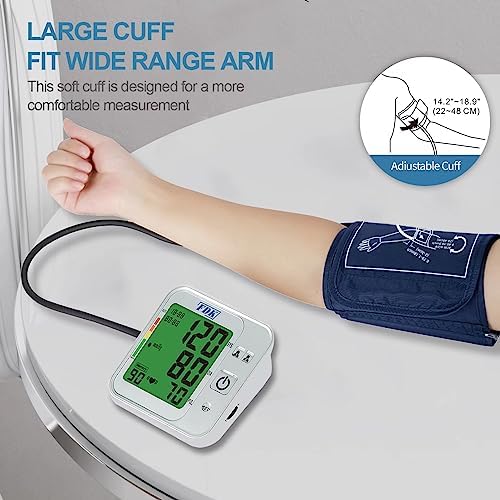 Monitor de Presión Arterial para Uso en Casa; Control de Volumen de Voz Bilingüe (Inglés/Español); Monitor de Presión Arterial para Brazo con - imagen 5