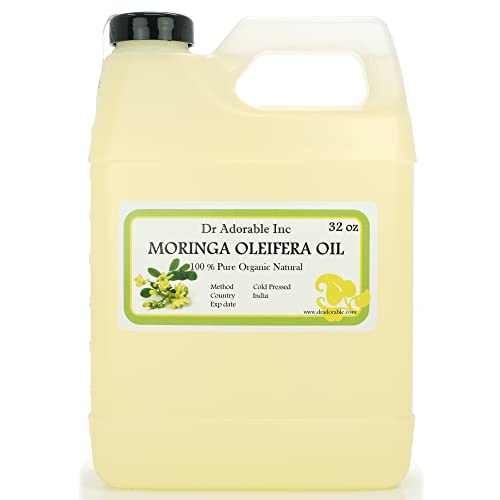 Dr Adorable - Aceite de Moringa Oleifera 32 oz - 100% Puro, Orgánico y Natural, Prensado en Frío - imagen 1