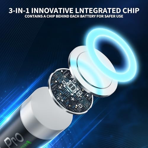Baterías AAA Recargables POWEROWL 1.5V de Litio con Cargador, Paquete de 8 Baterías de 1300mWh y Cargador Rápido Tipo-C de 8 Ranuras - imagen 6
