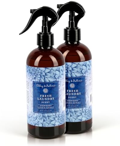 Spray de Lino Abbey & Sullivan, Aroma a Ropa Limpia con Almizcle Floral Verde Fresco, Paquete de 2, 16 oz - imagen 1