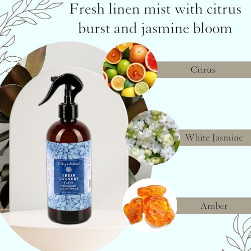 Spray de Lino Abbey & Sullivan, Aroma a Ropa Limpia con Almizcle Floral Verde Fresco, Paquete de 2, 16 oz - imagen 3