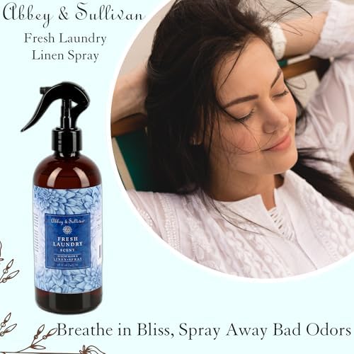 Spray de Lino Abbey & Sullivan, Aroma a Ropa Limpia con Almizcle Floral Verde Fresco, Paquete de 2, 16 oz - imagen 4