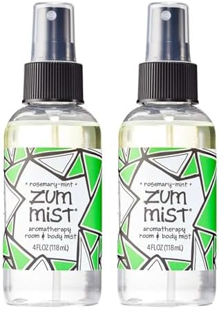 Indigo Wild Zum Mist Spray para Cuerpo y Habitaciones - Aromaterapia con Aceites Esenciales - Aroma Romero-Menta - 4 fl oz (Paquete de 2) - imagen 1