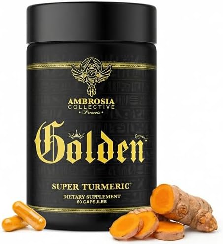 Ambrosia Golden Super Turmeric | Curcumina Bioavailable HydroCurc | Soporte para Estómago, Cerebro y Articulaciones | 765mg de Curcuminoides Activos - imagen 1