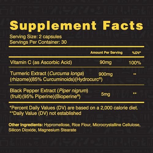 Ambrosia Golden Super Turmeric | Curcumina Bioavailable HydroCurc | Soporte para Estómago, Cerebro y Articulaciones | 765mg de Curcuminoides Activos - imagen 7