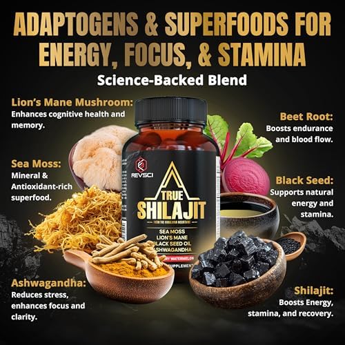 Gomitas de Shilajit Natural Himalayo para Hombres – Hechas en EE. UU., Shilajit Puro de Oro Himalayo, Apoyo de Energía y Enfoque con Ashwagandha y - imagen 4