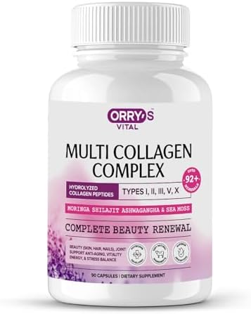 Colágeno Hidrolizado en Péptidos para Mujeres y Hombres – Tipos I, II, III, V, X con Shilajit, Moringa, Ashwagandha, Musgo Marino, Ácido Hialurónico - imagen 1