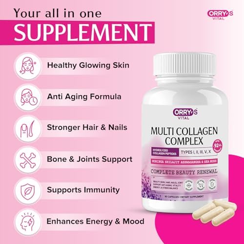 Colágeno Hidrolizado en Péptidos para Mujeres y Hombres – Tipos I, II, III, V, X con Shilajit, Moringa, Ashwagandha, Musgo Marino, Ácido Hialurónico - imagen 2